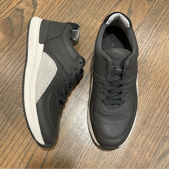 Everlane Trainer, Black Leather & Grey Suede NWOB - Picture 1 of 11